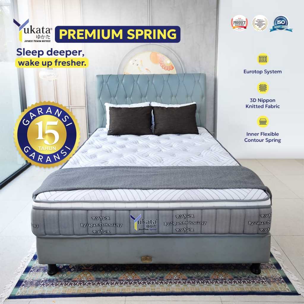 Kasur Spring Bed YUKATA PREMIUM SPRING - Tebal 28cm | 100x200, 120x200, 160x200, 180x200, 200x200 cm
