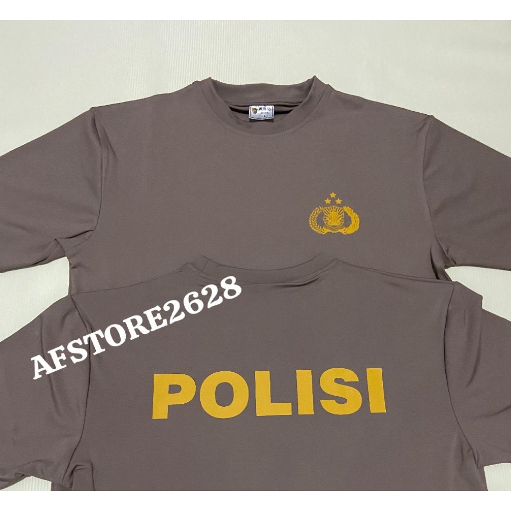 KAOS JATAH POLRI 2025 BAHAN JERSEY ADEM LEMBUT LENTUR