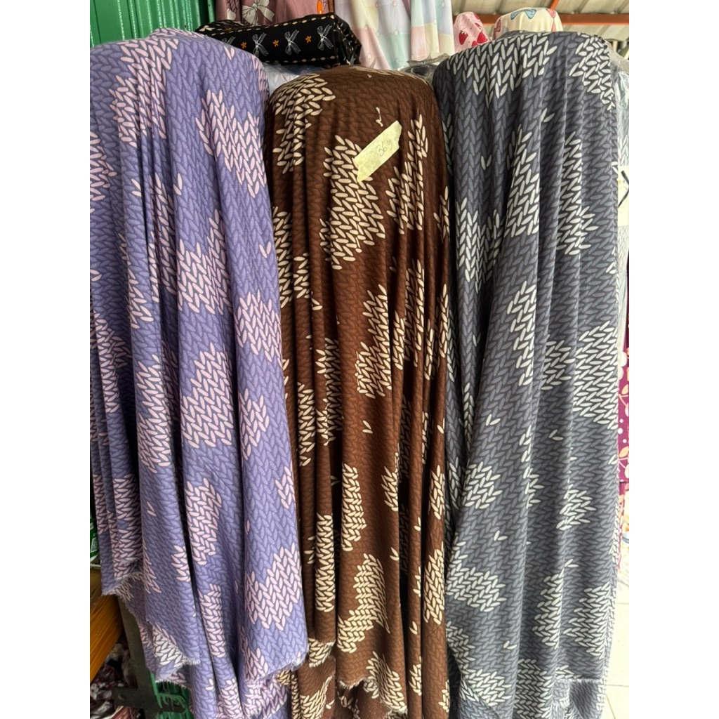 kain katun rayon premium - rayon viscose - rayon uniqlo - rayon motif - rayon meteran {RYO0054}