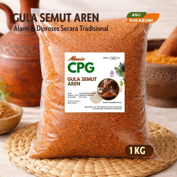 CPG 007 Gula Aren Bubuk Alami 1kg Asli Sukabumi / Gula Semut Aren