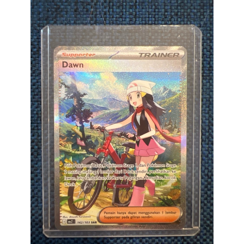 TCG Dawn SAR 142/103 Kobaran Biru Trainer KARTU POKEMON INDONESIA ORIGINAL