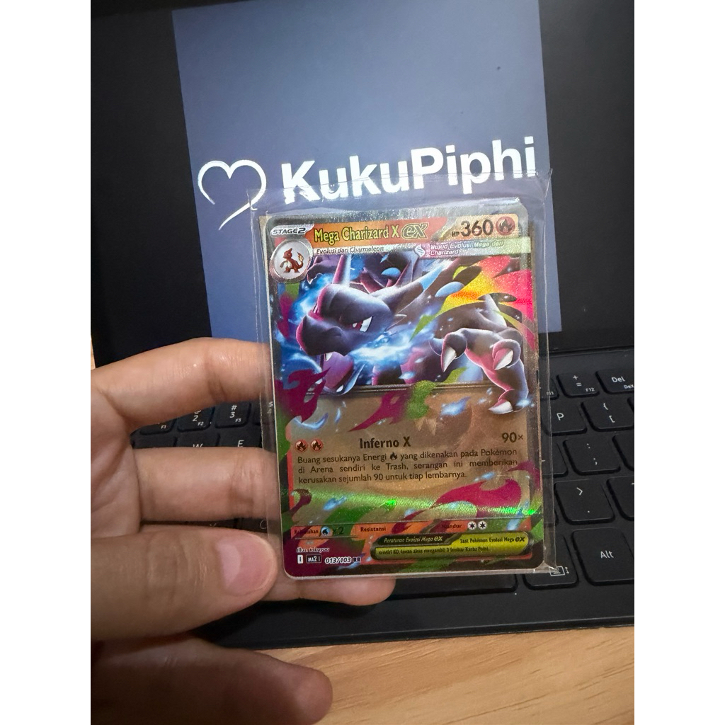Kartu Pokemon Mega Charizard X EX RR 013/103 MA2