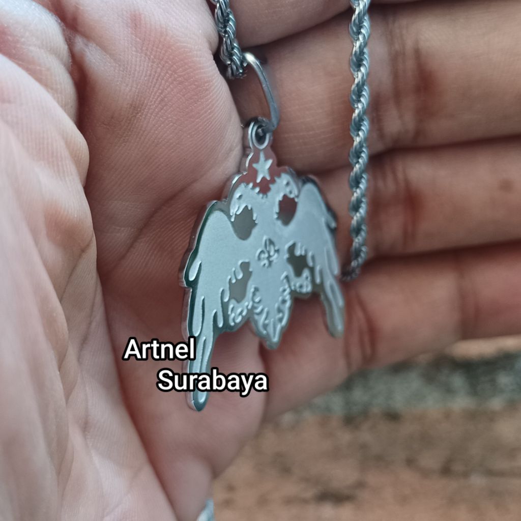 Kalung KRAZY BRAZY Stainless Monel