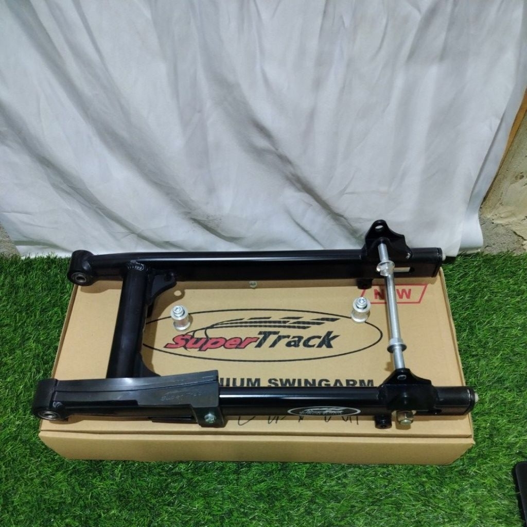 SWINGARM SUPERTRACK GEN 2 HONDA SUPRA SUPRA FIT GRAND LEGENDA WARNA HITAM