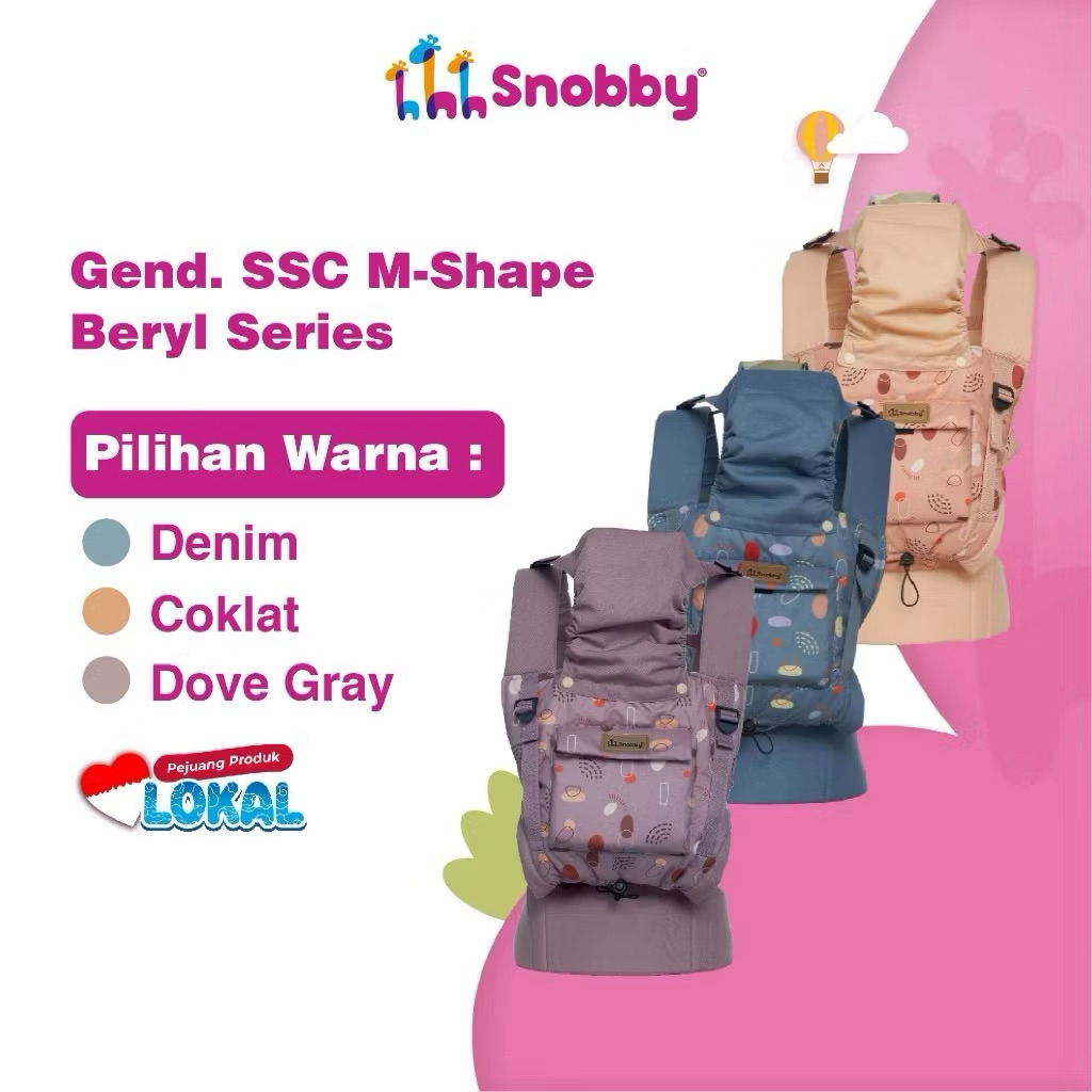 [Moon Baby padang] Snobby Gendongan  M shape gendongan bayi