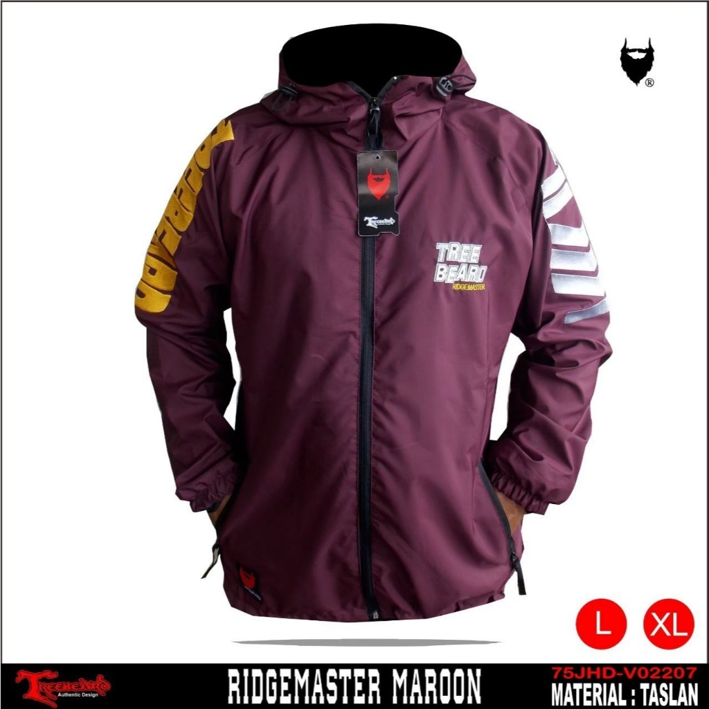 Jaket Parasut Anti Air Outdor Pria /Jaket Waterproof  / Jaket Anti Air Original Treebeard
