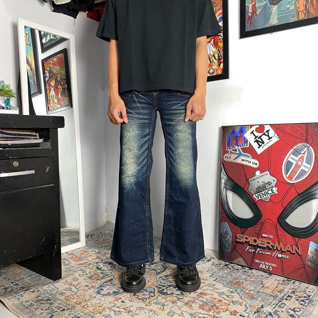 RIOBERA LOW RISE DARK BLUE JEANS