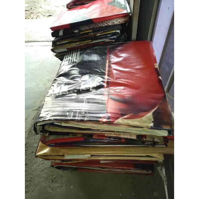 banner bekas cetak /bekas salah cetak