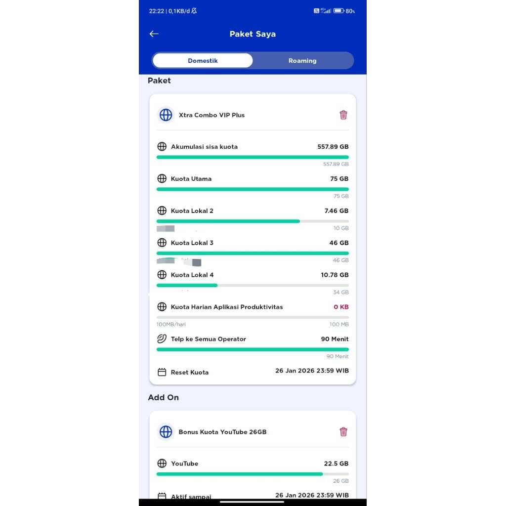 paket langka x-tra combo VIP 25k perbulan perpanjang otomatis