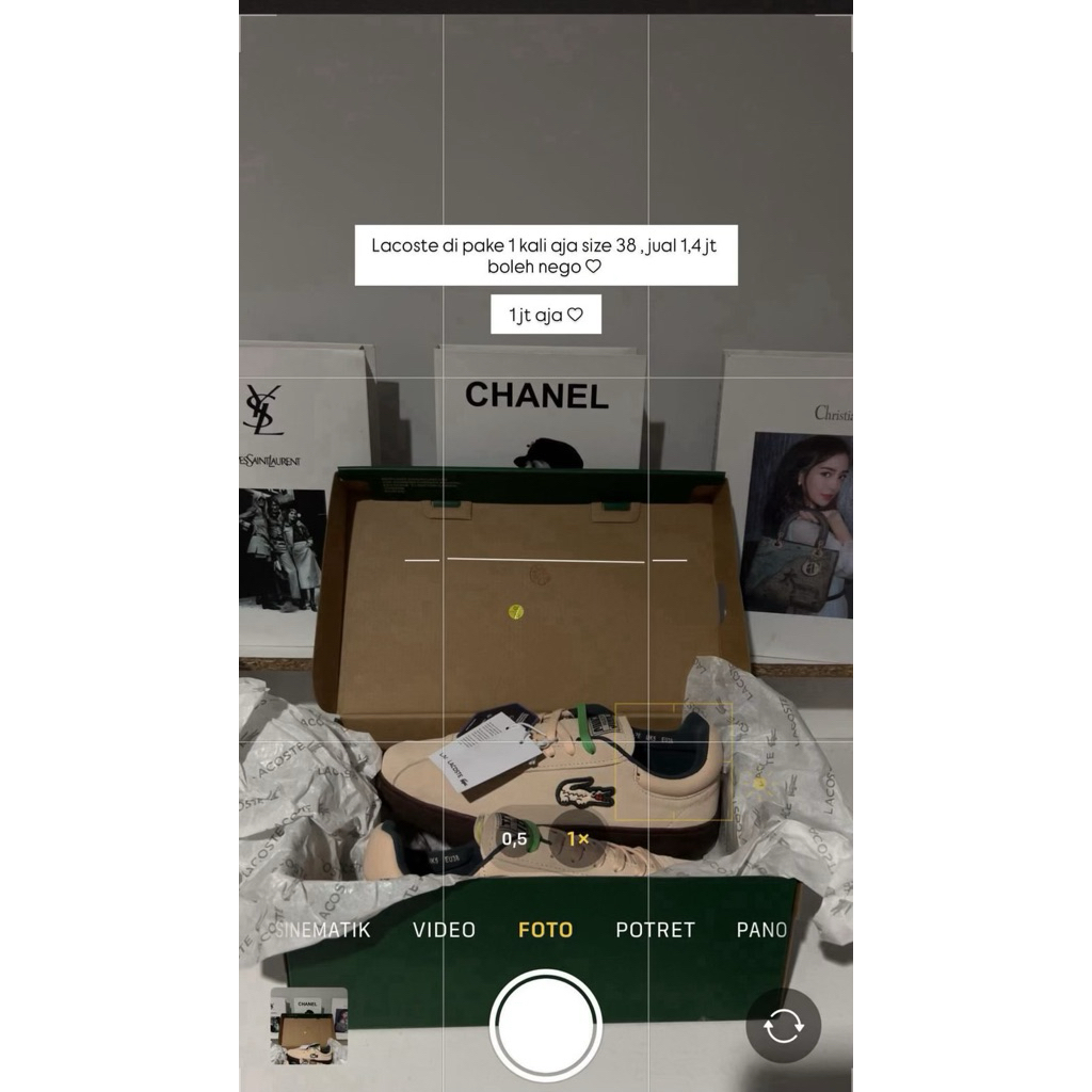 Preloved Sepatu Lacoste 100% Original