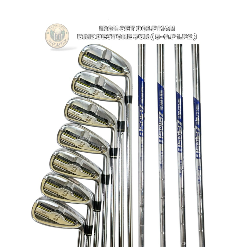 Stick Golf Iron Set Golf Bekas Original Bridgestone JGR Shaft Steel Zelos 9 Flek Reguler