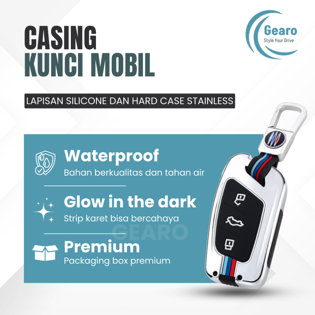 Cover Kunci MG HS / MG ZS / MG 5 / MG 4 EV / dll | Sarung Kunci Mobil | Car Key Cover