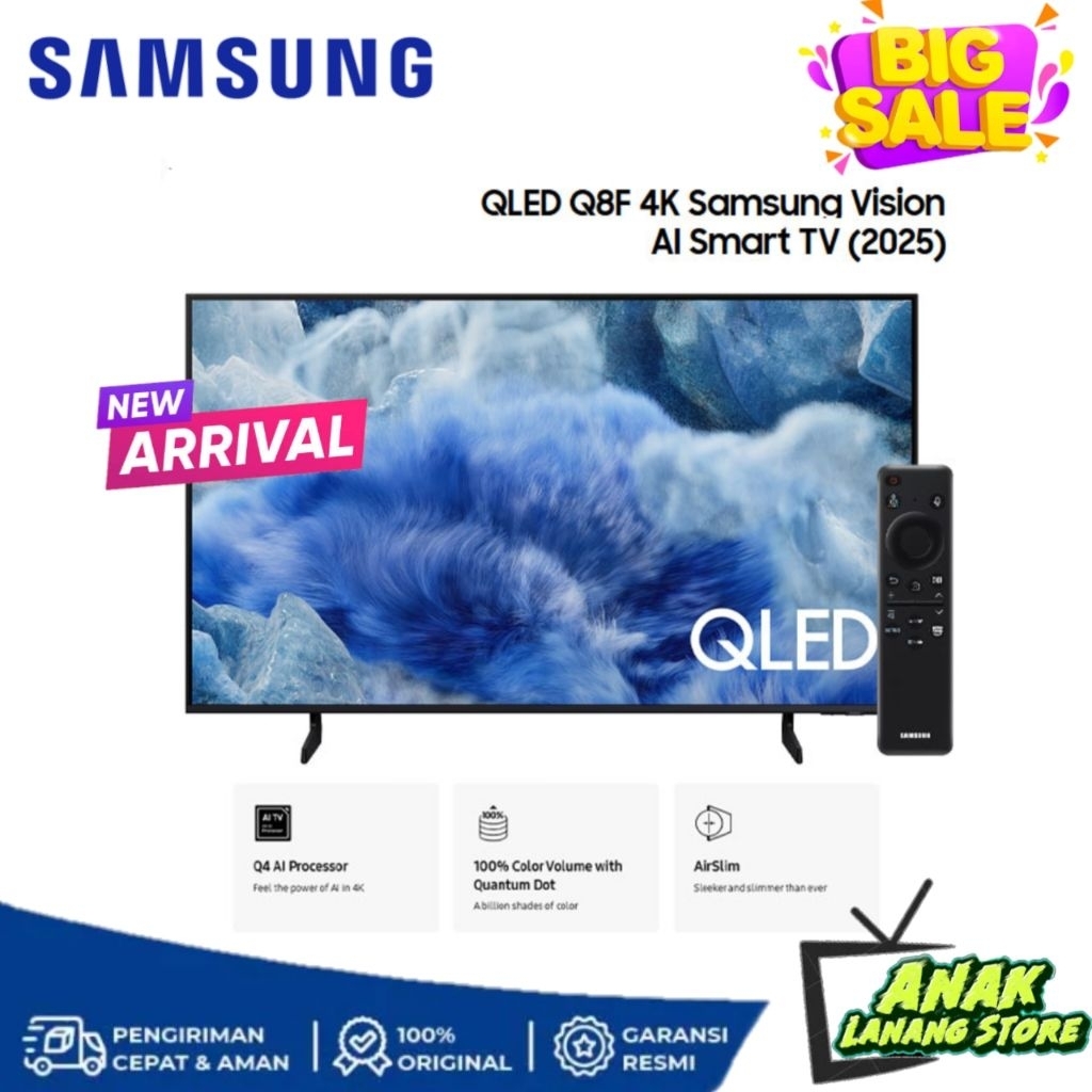 SAMSUNG 55Q8FA QLED 4K UHD SMART TV 55 INCH QA55Q8FAAK