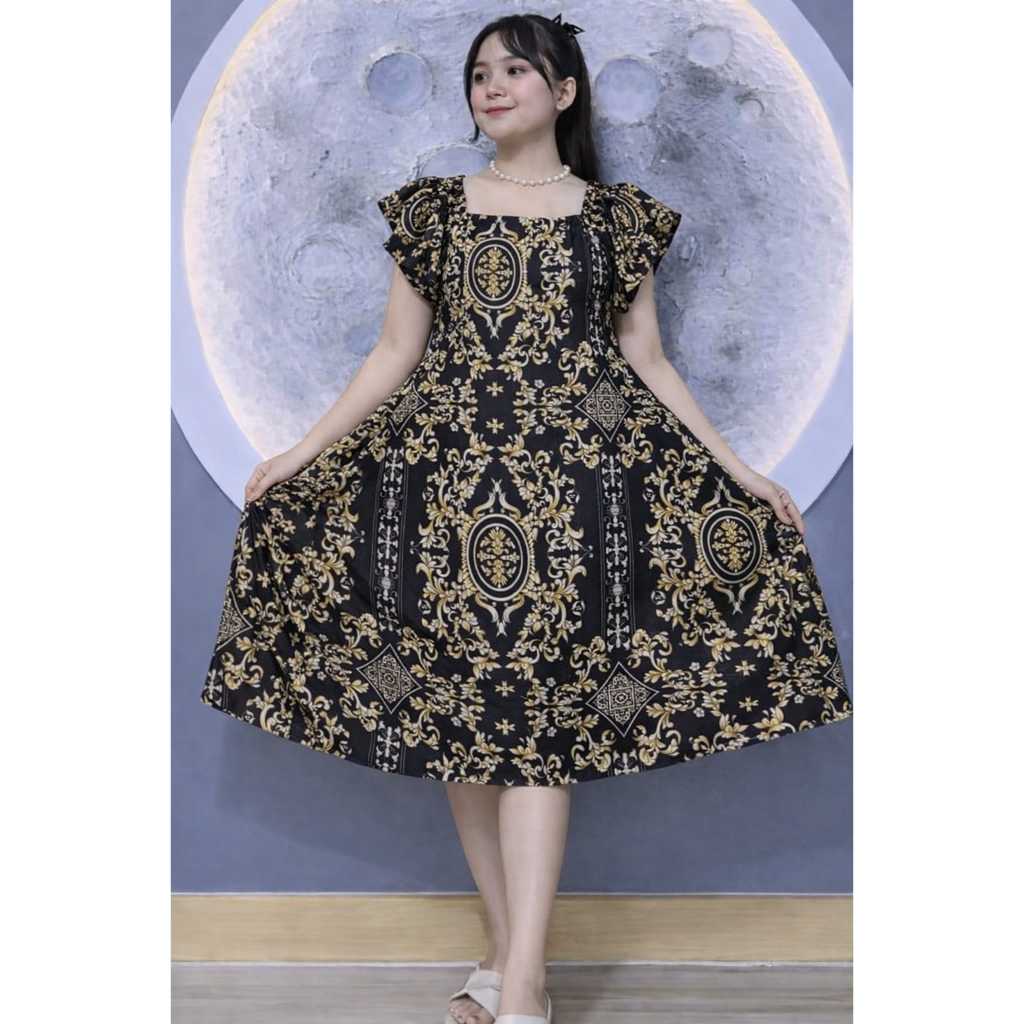 Daster Wanita Motif Batik Sultan | Dress Wanita Busui TERLARIS