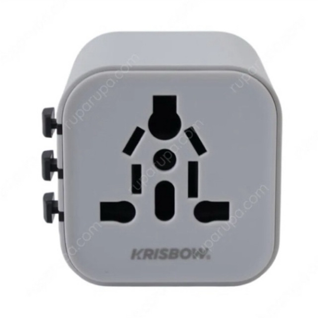 Krisbow Adaptor Travel Universal Lightweight
