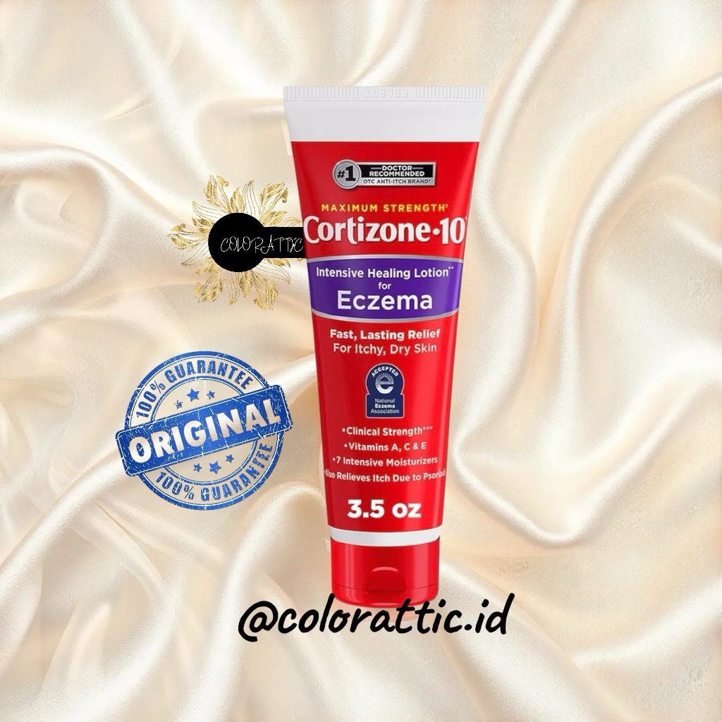 Cortizone-10 Maximum Strength Intensive Healing Itch Relief Lotion for Eczema, 1% Hydrocortisone, Fa