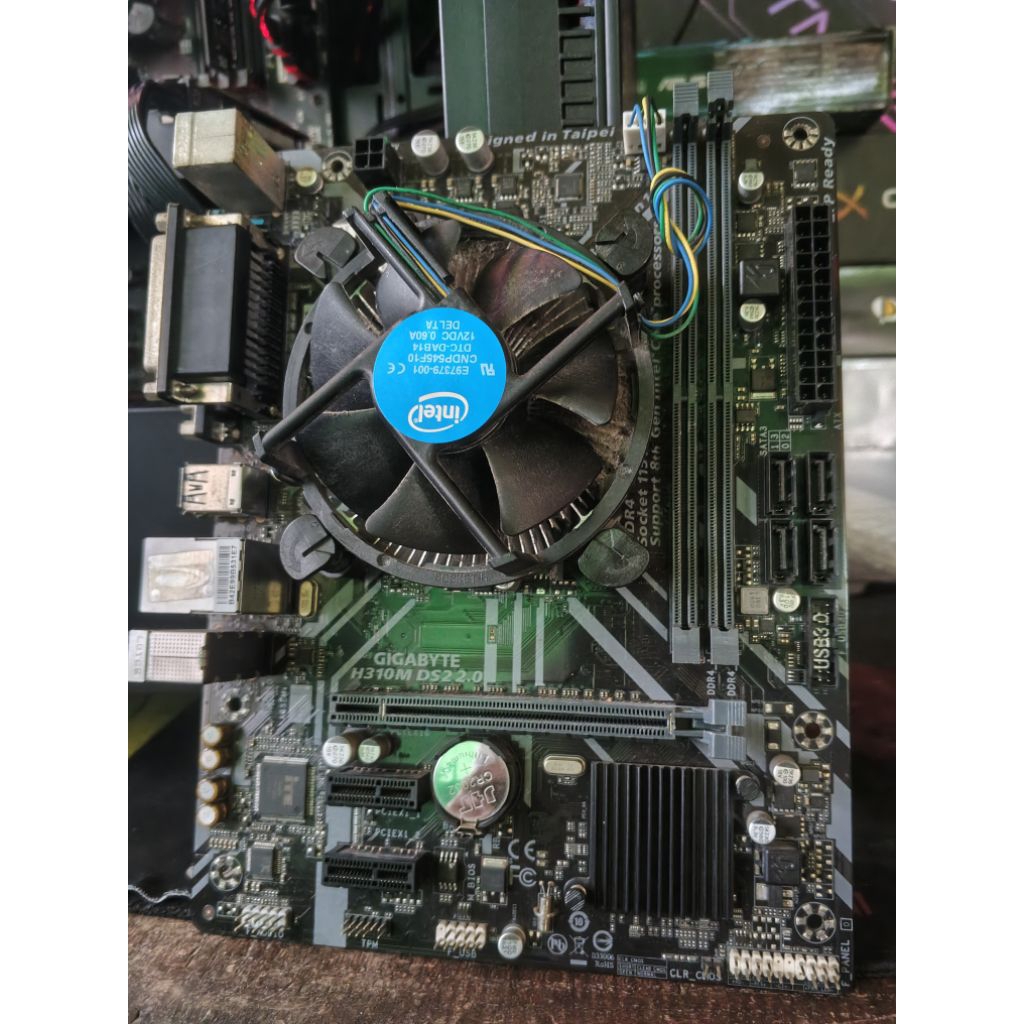 paket intel core i3 8100 + H310M gigabyte