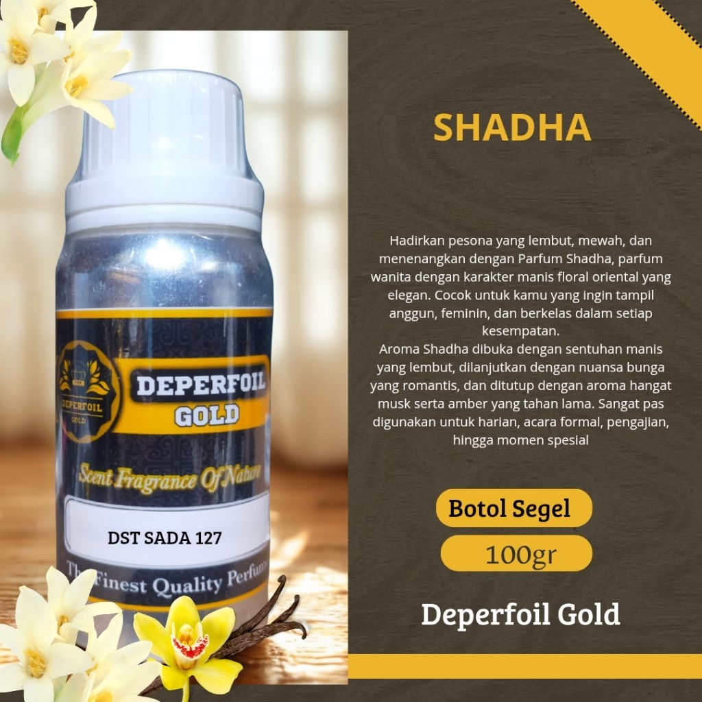Deperfoil Gold Bibit Parfum Shadha Women | Wangi Manis Floral Oriental