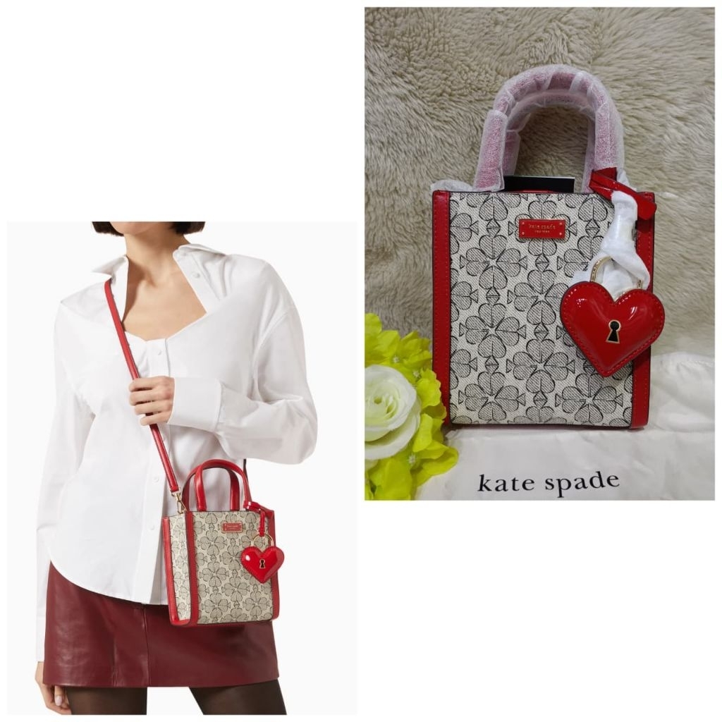 Ks Manhattan Valentineday  Flower Mini Tote Cherry Rouge Multi