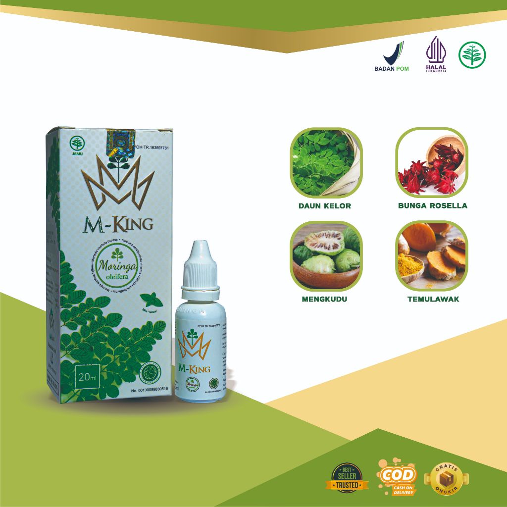 M-King Jamu Tetes Herbal Original BPOM dan MUI