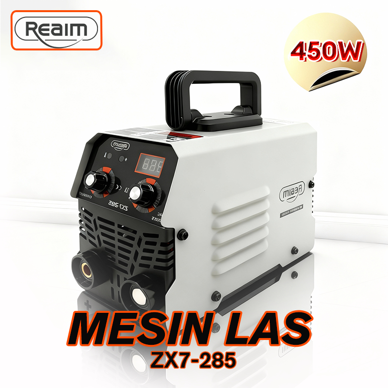 REAIM Mesin Las 450 watt  ZX7-285 Inverter Mini  Mesin Las Listrik Mesin Las Portabel  Mesin Travo