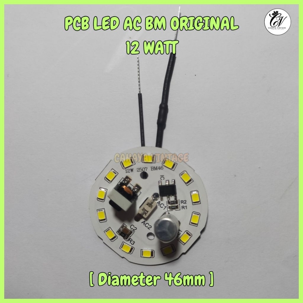 PCB Lampu LED AC 12 WATT BM ORIGINAL MESIN LAMPU