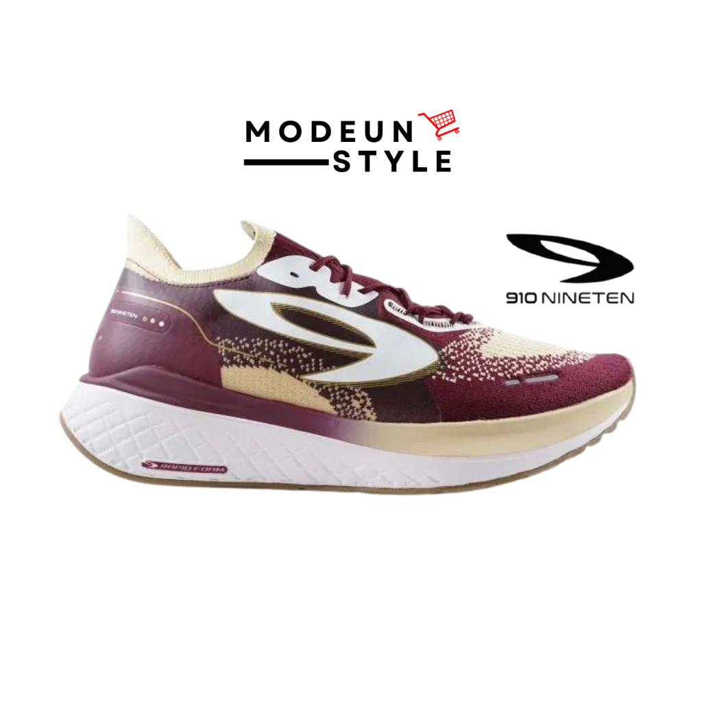 910 HANNA 2.0 MERAH/BURGUNDY/COKLAT - Sepatu Lari / Hanna 2.0 910Nineten Original