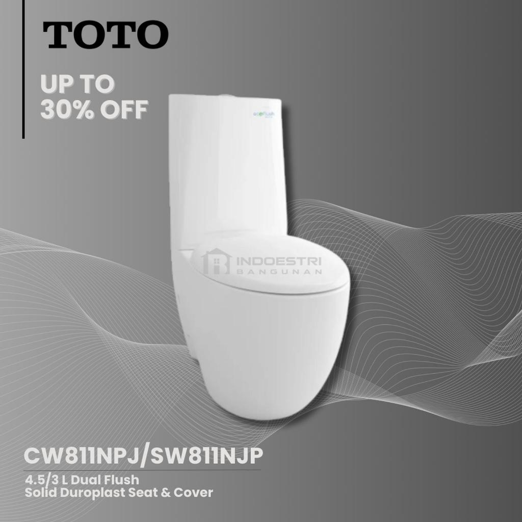 Closet Duduk TOTO CW811NPJ / SW811NJP + TC811SJ Soft Closing (220mm)