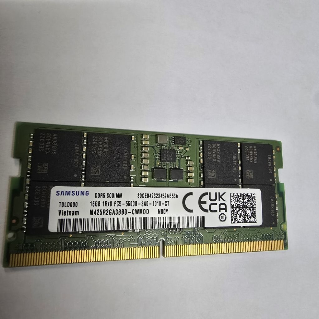 ram memory memori laptop sodimm ddr5 16gb 16 gb 5600 samsung