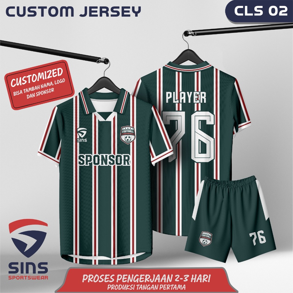 KAOS JERSEY STELAN SEPAKBOLA PRINTING CLS 02