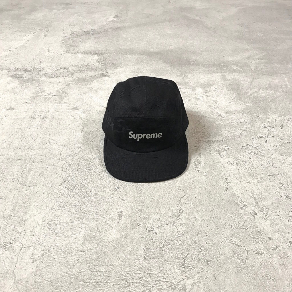 Supreme Jaqcuard Denim Cap Black