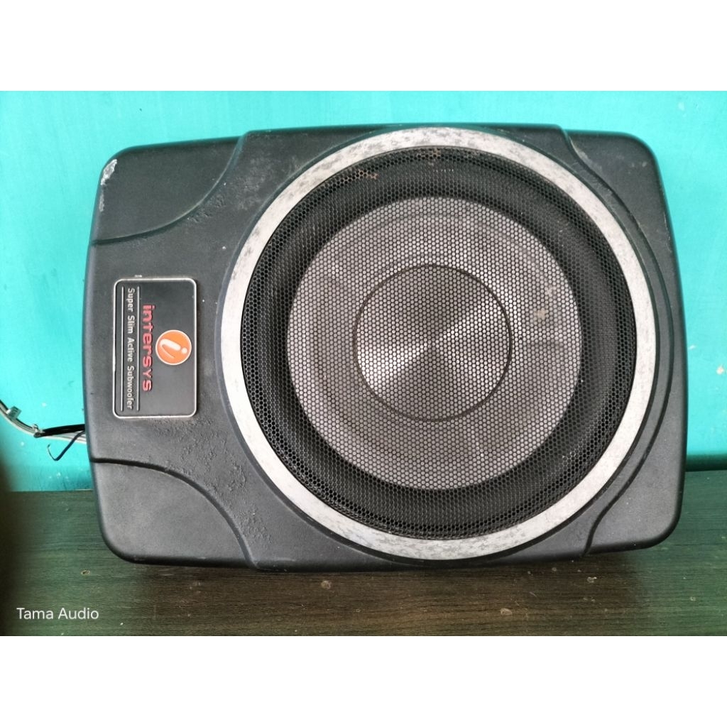 Subwoofer kolong Intersys SW-100 suara istimewa 10 inchi Second Segel Normal