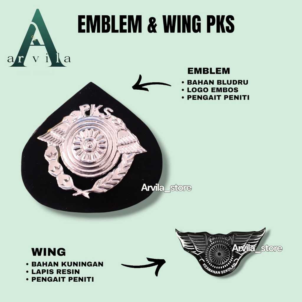 Emblem Pet PKS / Wing PKS / Patroli Keamanan Sekolah