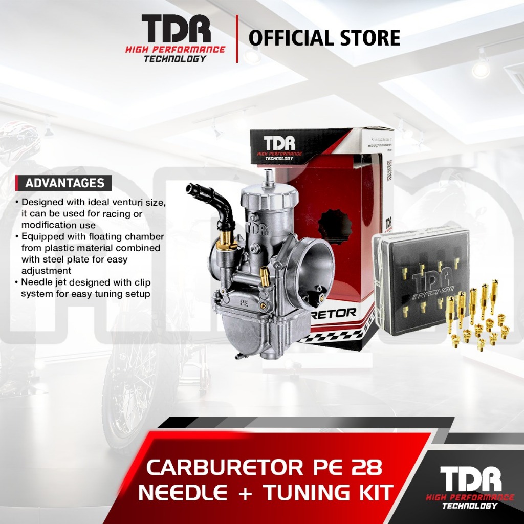 Karburator TDR Carburetor with Racing Needle PE 28 / PE 30 / PE 34 / PE 24