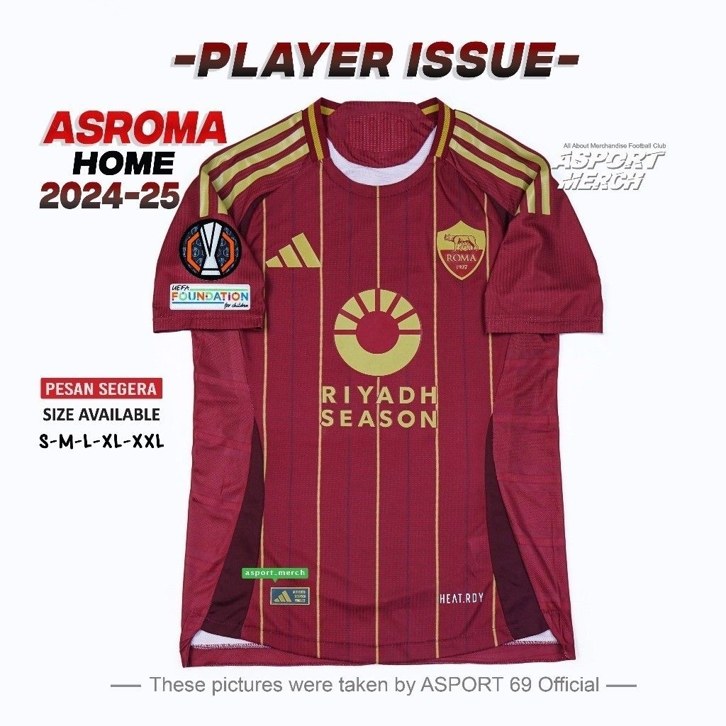 JERSEY PLAYER ISSUE ROMA HOME 2024 2025 PI
