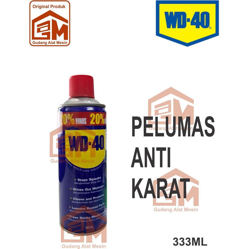 WD40 Pelumas Anti Karat WD 40 333ML Pembersih Karat
