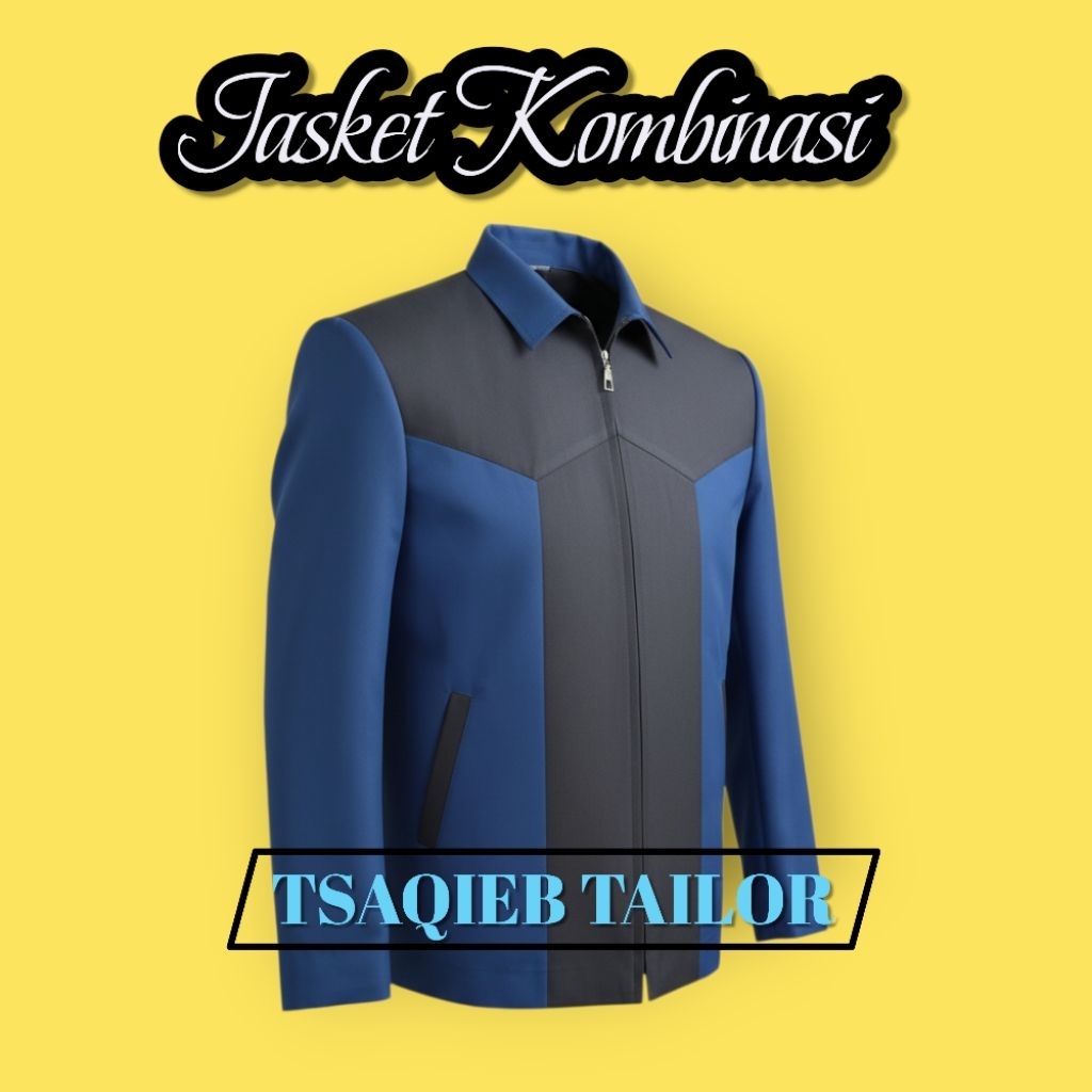 Jasket Semi Jas Pria Kombinasi