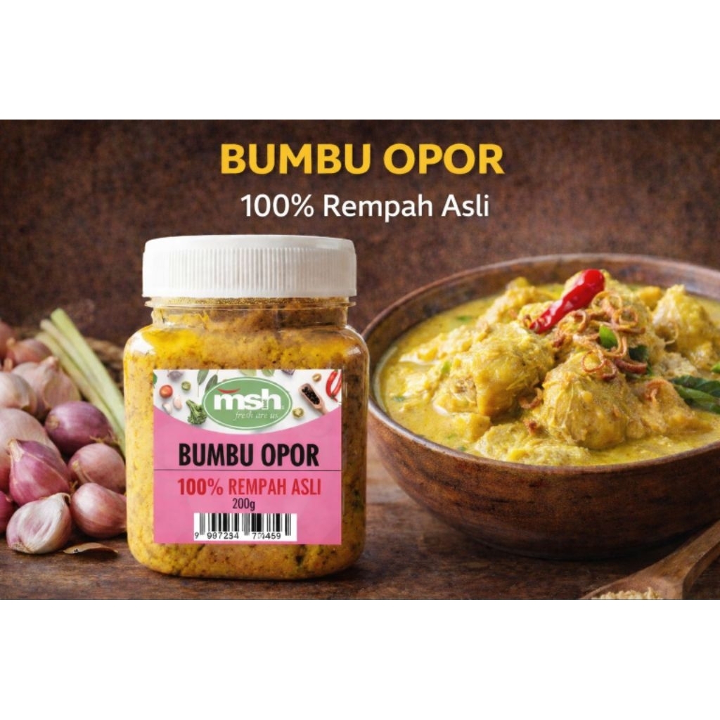 Bumbu Opor 200 g , Bumbu Opor Ayam , Bumbu Opor Instant , Bumbu Opor Siap Masak , Bumbu Giling Opor