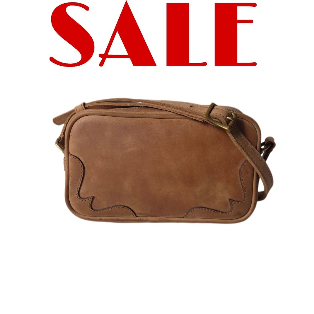 MANHATTAN tas kulit vintage camera bag