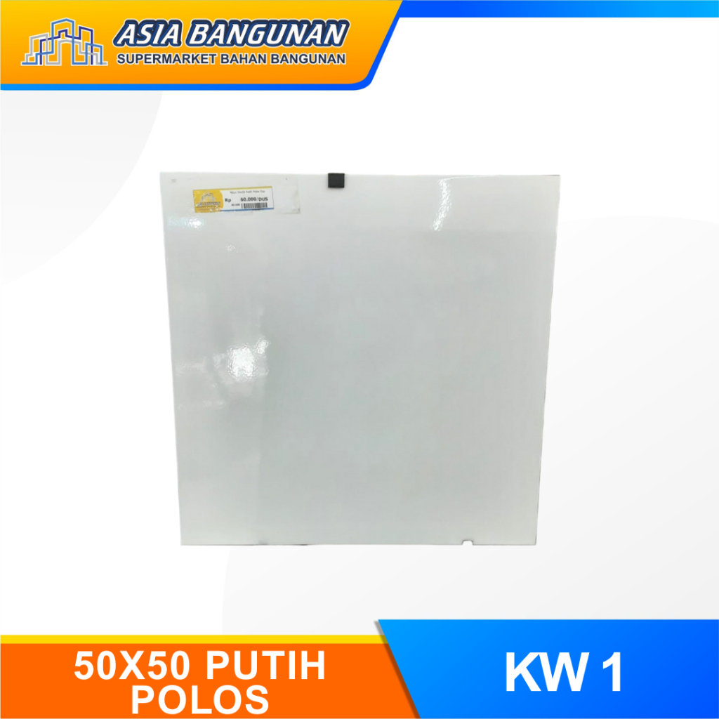 Milan 50x50 Putih Polos Exp