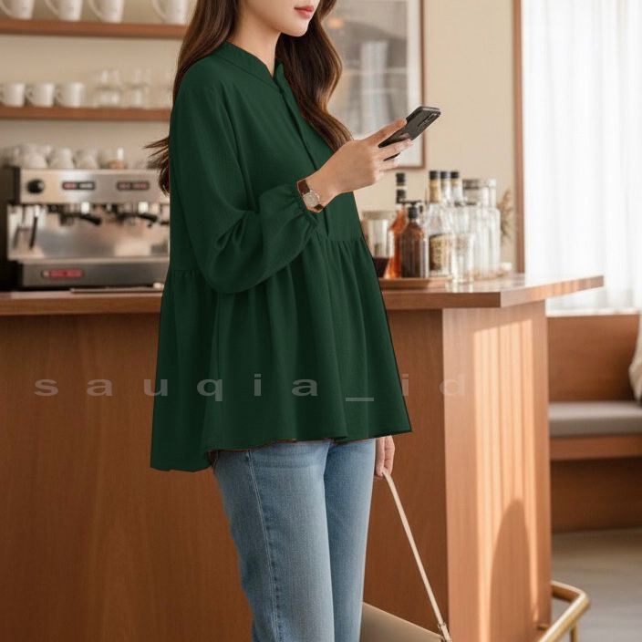 ARINA BLOUSE KATUN RAYON CRINKLE / BLOUSE MUSLIM WANITA