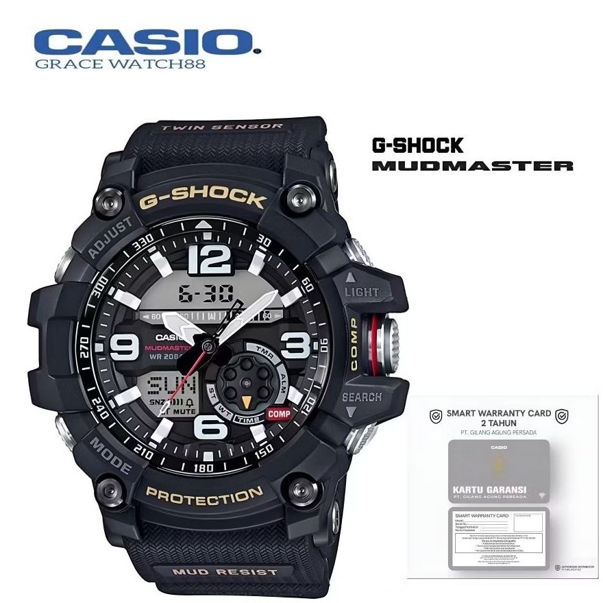 JAM TANGAN PRIA CASIO G-SHOCK GG-1000-1ADR / GSHOCK Mudmaster GG-1000-1ADR