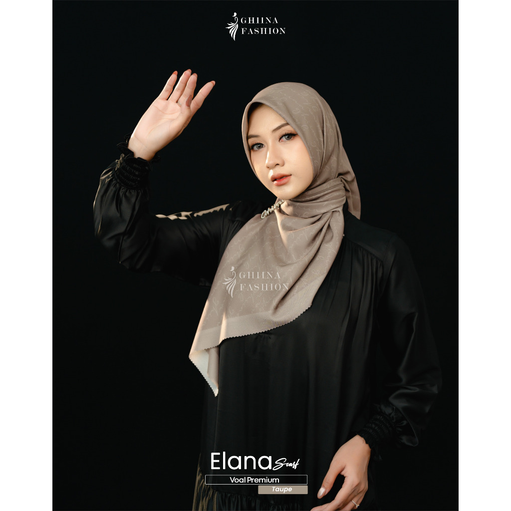 Elana Scarf Ghiina Fashion Hijab Segiempat motif