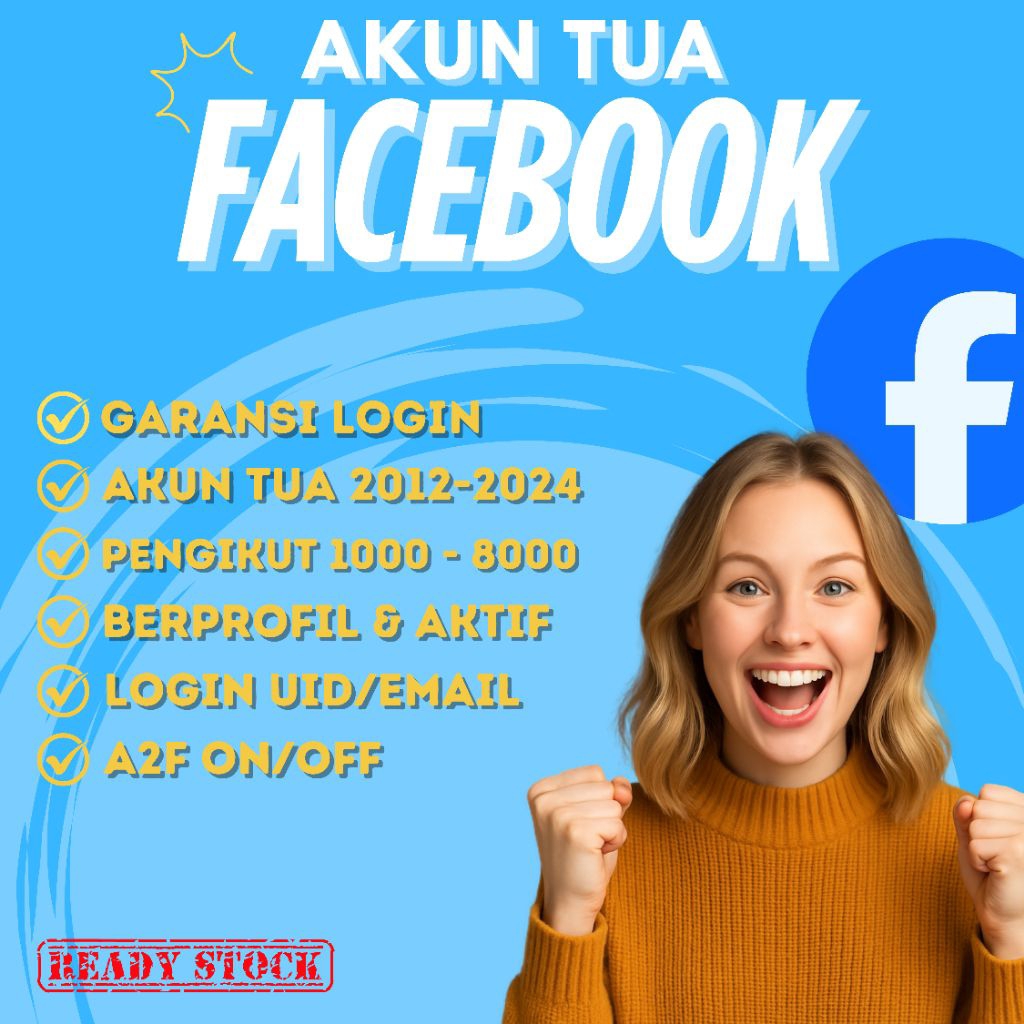 AKUN FACEBOOK FB TUA BERGARANSI AMAN DAN KUAT