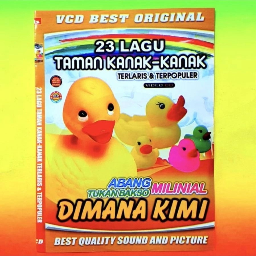 Kaset VCD Lagu Taman Kanak Kanak Terlaris Lagu Anak TK Balita Kids Song