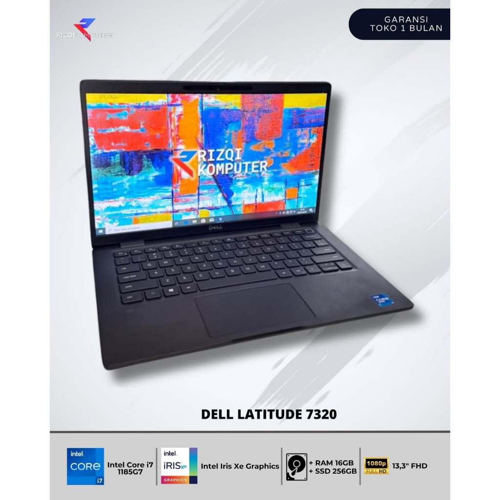 Dell Latitude 7320  Intel Core I7-1185G7 Ram 16GB SSD 256GB all