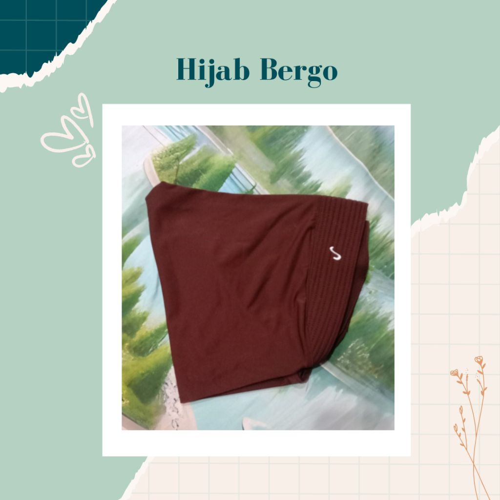 Jilbab Bergo Hamidah Jersey Spandex Bahan Adem dan Tidak Mudah Kusut - PRELOVED