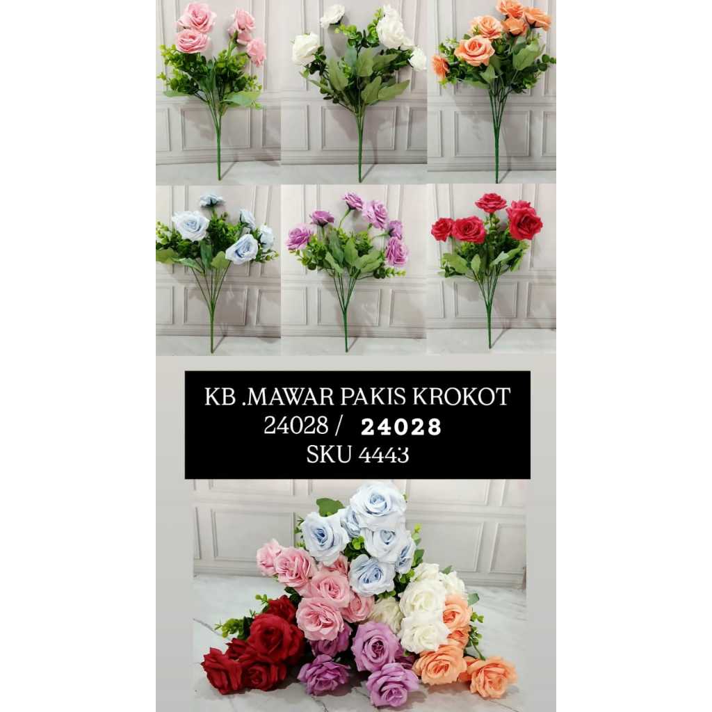 Kembang Mawar Pakis Krokot / 24028 / 4443