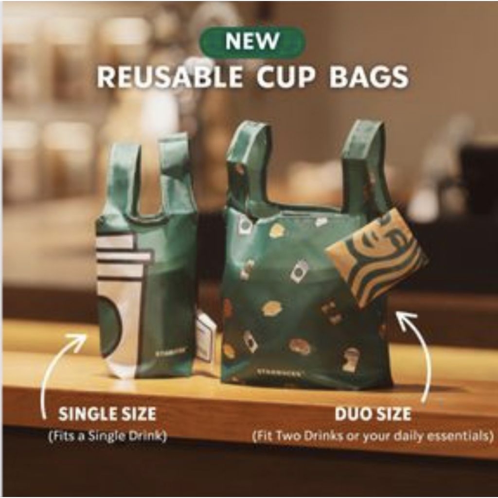Foldable Reusable Bag Starbucks Singapore Satuan