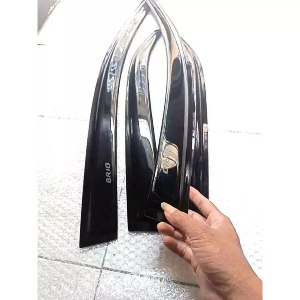 Talang air mobil brio lama 2011-2017 model slim cembung
